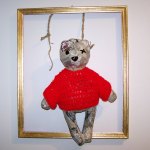 Teddy bear in winter- 65x55- 2013